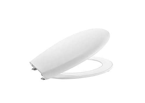 Roca,Victoria,Tapa y asiento de SUPRALIT ® con caída amortiguada, Blanco, A801B6200B