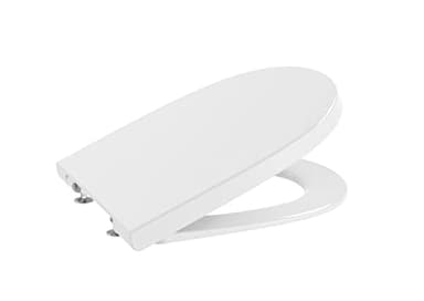 Roca A8012A200B - Tapa y asiento Meridian de Supralit para inodoro con caída amortiguada, Blanco