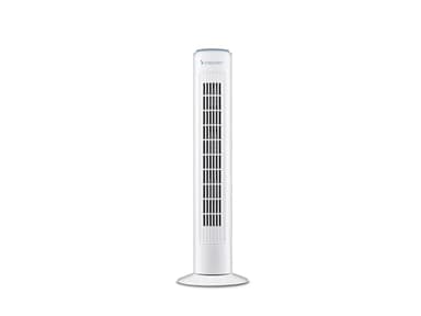 BEPER P206VEN301 Ventilador de torre, 45W, Ventilador silencioso, Altura 72cm, Oscilación automática, Blanco