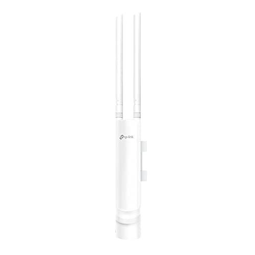 TP-Link EAP110-Outdoor - Punto de acceso inalámbrico N a 300mbps, para exteriores, Resistente al agua, Ideal para Wi-Fi de jardín, Gestión centralizada, PoE de soporte pasivo, Instalación flexible