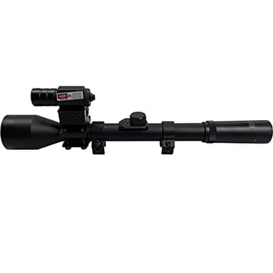 Visor telescópico 4x28 táctico gamo con láser | Mira telescópica para carabinas y escopetas de balines (Aire comprimido) o Airsoft