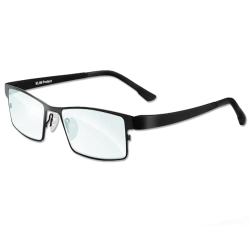 KLIM Protect - Gafas de nueva generación - NUEVO 2024 - Protege los ojos frente a la dañina luz azul de las pantallas - Anti fatiga ocular - Anti UV - Para PC, SMARTPHONE, TV, TABLET, MONITORES