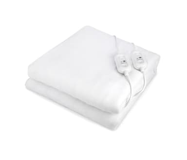 Pekatherm Calientacamas Eléctrico Doble | Tamaño 160 x 140 cm | 2 Reguladores de Temperatura | Calientacamas Elaborado en Poliéster 100% | Manta Eléctrica Cubre Colchones UP205