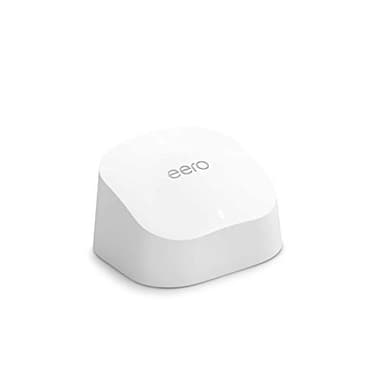Router wifi de malla eero 6 de Amazon | Con Ethernet de 500 Mb/s, 140 m2 de cobertura y capacidad para conectar más de 75 dispositivos y expandir tu red eero existente | 1 unidad, modelo de 2021