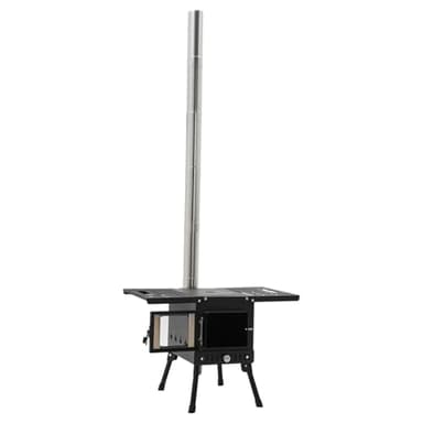 Camping Chimenea Cocina Cocina Portátil Mini Portable Wood Stove Stove Tent Chimney Pipe Glove Hot Bbq For Pipes Estufa de Leña Estufa de Tienda de Campamento Estufa de