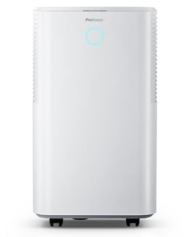 Pro Breeze Deshumidificador 12L Bajo Consumo, Silencioso, 3 Modos, Sensor de Humedad, Pantalla LED, Tanque y Tubo de Drenaje, Temporizador 24H. Secado de Ropa, Elimina Humedad, Moho y Alergias