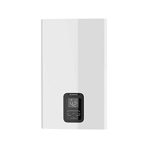 Ariston Next Evo X - Calentador de Agua 11L/min Bajo Consumo Calentador Gas Natural Estanco y Termostático Tecnología Low Nox, 16.5x34.5x65 Fabricado para Instalación España, Eficiencia A Rango (A+/F)