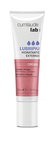 Cumlaude Lab Lubripiù Crema Íntima - Crema Vulvar Hidratante, Emoliente y Calmante con Ácido Hialurónico, Ácido Láctico y Aceites Vegetales - 30 ml