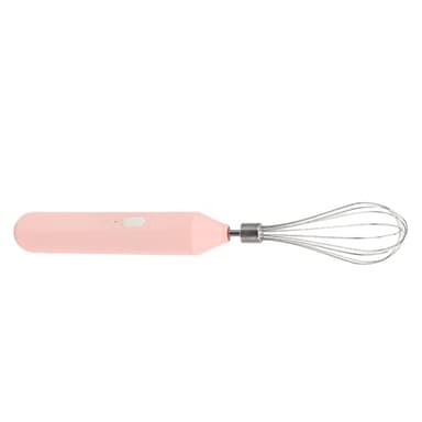 Batidor de Huevos Eléctrico, Batidora de Mano Inalámbrica 3 Velocidades para Hornear en Casa (Rosa)