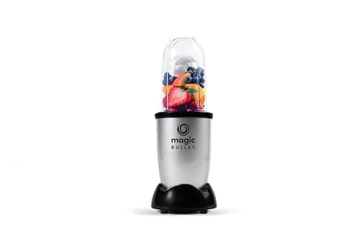 Magic Bullet Mini de nutribullet, Batidora pequeña, máquina para hacer smoothies, 200 W de potencia, Gris, MBR03, pack de 3