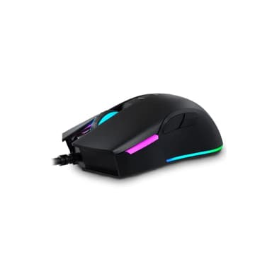 Newskill EOS ratón Gaming RGB alámbrico Negro 16000DPI 10 perfiles configurables Sensor óptico PMW3360 Negro