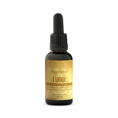 DIOXNATUR® Solución de Lugol 2% Calidad Farmacéutica 30ml | Yodo y Yoduro de Potasio con Pipeta Dosificadora Precisa