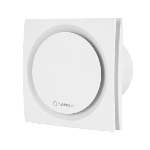 Turbionaire RING 100 SW Aspirador, Doble aspiración perimetral y frontal, 100 mm de Diámetro, Blanco, Estándar para baño, cocina, Válvula antirretorno, Protección IPX4