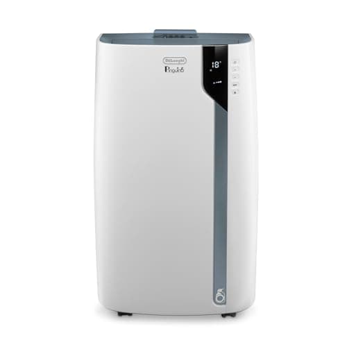 De'Longhi Pinguino PAC EX105+++, Aire Acondicionado Portátil con Tecnología EcoRealFeel, 10.000 BTU/h, 2,5kW, hasta 100m³, Función Deshumidificador y Ventilación, Clase A+++