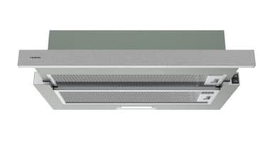 INFINITON Campana Extactora CMPE-64ABL, 400 m3/h de Potencia, Ancho 60 cm, Encastrable, 2 Niveles de Potencia, Luz Led, B, Inox