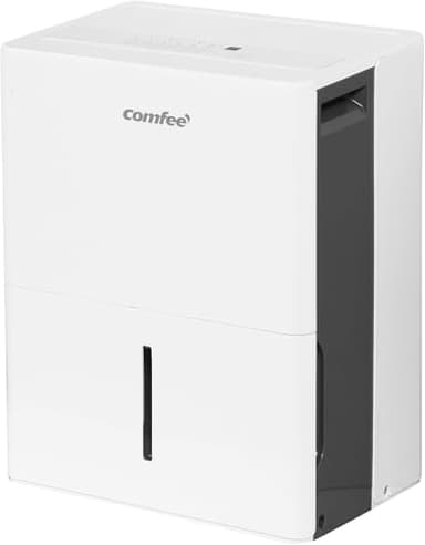 COMFEE’ Deshumidificador de humedad 30L grandes espacios hasta 73 m2 / 180 m3 - Deshumificador Industrial Gran Capacidad - Silencioso Compacto y Bajo Consumo - Deshumificadores de Humedad interior