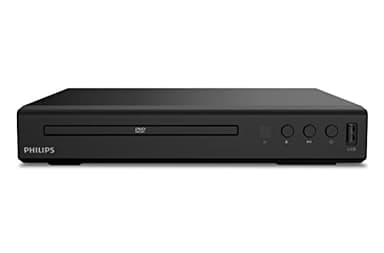 Philips TAEP200 Reproductor de DVD/CD - HDMI, Full HD, Conexión de Medios USB, DivX Ultra, Control Remoto - Negro