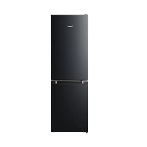 Comfee' RCB169DK2(E) Refrigerador con Congelador/Altura 150 cm/Low Frost/Temperatura Ajustable del Refrigerador/Luz LED/195 kWh/año/115L Refrigerador/59L Congelador/Negro