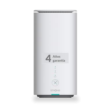 STRONG - Router WiFi 6 5G AX3000 - hasta 3,2 Gbps - 2 Puertos RJ45-1 Gbps + 2,5 Gbps- Funciona con Nano SIM Cualquier Operador - Uso Compartido de la Red Móvil - Fácil de Instalar - Blanco