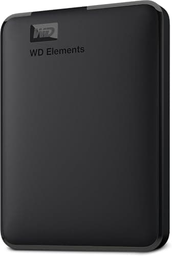 WD 2TB Elements, Disco duro externo portátil, USB 3.0, Negro