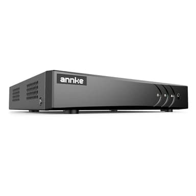 ANNKE 4CH 5MP Lite H.265 + Grabador DVR de Seguridad para Sistema de Cámara CCTV Interior Exterior Analógico/AHD/TVI/IP, Detección de Movimiento, Alarma por Correo Electrónico con Imágenes