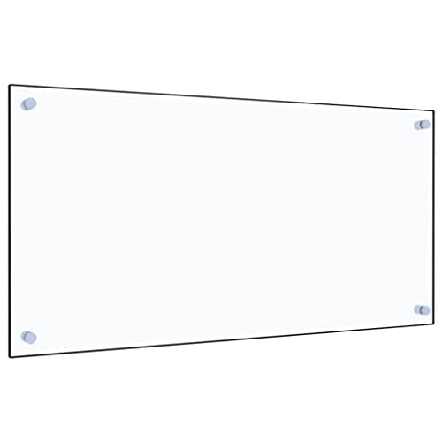 vidaXL Protector contra Salpicaduras Cocina Vidrio Templado 80x40cm Protección Herramientas Accesorios Protección Grasa al Cocinar Fiable Práctico