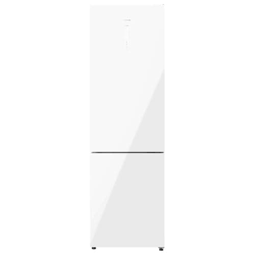 Cecotec Frigorífico Combi 2 Puertas de Cristal Bolero CoolMarket Combi 356 White Glass D. 356 L, Altura 200 cm, 60 cm de Ancho, Bajo Consumo, Sistema Multi Air Flow, Total No frost