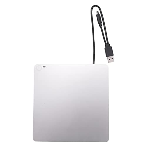 Reproductor de DVD Blu-Ray 3D Externo, USB 3.0 y Reproductor de CD-DVD Blu-Ray Tipo C Grabadora de CD DVD Ultra- Empotrable