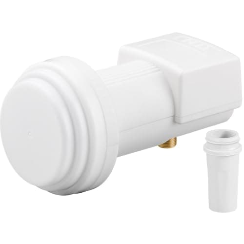CABLEPELADO Conversor LNB Universal, LNB para Antena parabolica, Universal Single LNB, LNB Sat Digital (DVB-S2), Ruido 0,1 dB, 8K, 4K, UHD, HDTV, 3D,