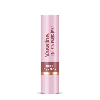 Vaseline LP Bálsamo Labial con Color | Emily Nude Nouveau | 3g | Hidratación 24H con 9% Vaselina | Tono Natural Nude