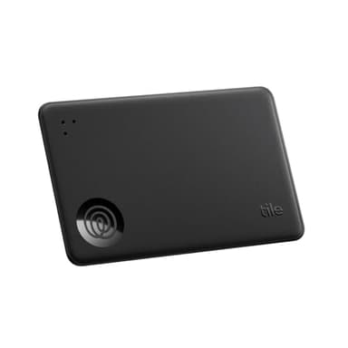 Tile by Life360 Slim (2024) - Localizador de Carteras, localizador Bluetooth y localizador de artículos para Etiquetas de Equipaje, pasaportes y más. Paquete de 1 (Negro)