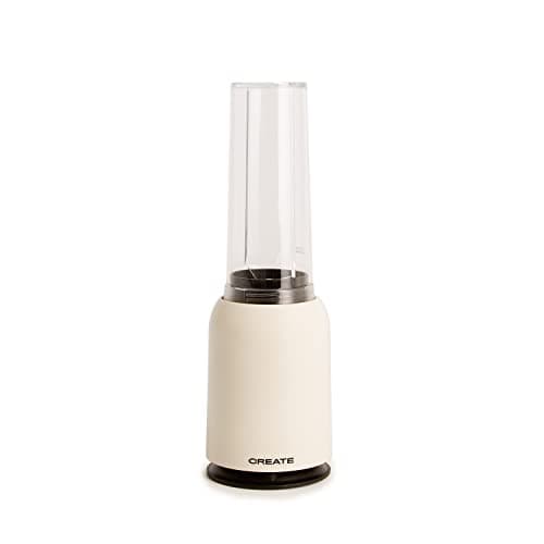 CREATE/MOI STUDIO/Batidora de vaso blanco roto/Tritura y emulsiona, para smoothies y batidos, vaso 400 ml, individual, libre BPA, portátil, cuchillas de acero inoxidable, 230W