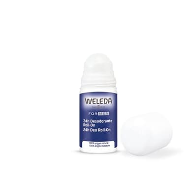Weleda - Desodorante Roll On Men, Neutraliza y Previene los Olores Corporales Desagradables, 24 Horas de Protección, para Hombre, 100% Natural, Sin Sales de Aluminio, Aroma Masculino, Vegano - 50 ml
