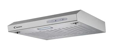 Candy CFT610/5S Campana 60 cm Ancho, 3 Niveles de Potencia, Capacidad extracción 208 m3/h, iluminación LED, 87.5 W, 55/71 decibels, Silver