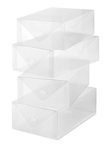 Whitmor 6362 – 2691 Vue Collection - Caja para Zapatos de Mujer, Juego de 4