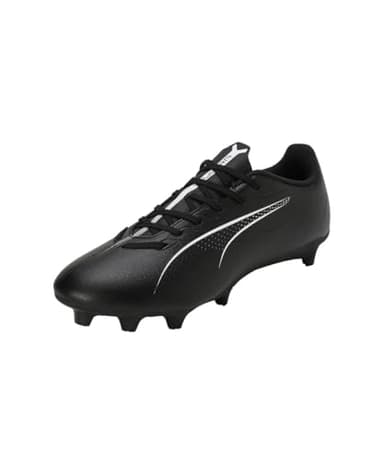 PUMA Ultra 5 Play FG/AG, Soccer Shoe Unisex Adulto, Black White, 41 EU