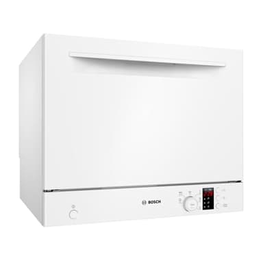 Bosch - Lavavajillas compacto libre instalación, 55 cm de ancho, Serie 2, Extra Secado, AquaStop, Blanco, SKS2ITW00E