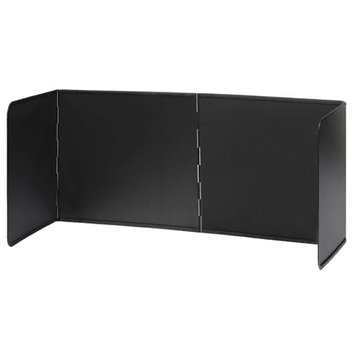 hicoosee Protector contra Salpicaduras, Protector Salpicaduras Pared Antisalpicaduras Cocina Plegable 3 Caras Escudo Pantalla Antiadherente de Tres Lados, Negro-L