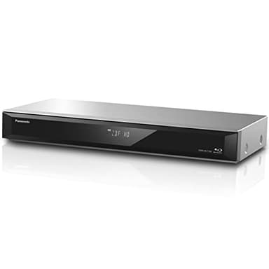 Panasonic DMR-BCT765AG - Reproductor de BLU-Ray y grabadora con sintonizador Twin HD DVB-C, Disco Duro de 500 GB, 4K upscaling, Ultra HD, grabación simultánea, Smart Ready, Color Plateado