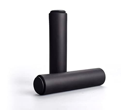 JGR SELECT Puños Bicicleta - 2 Unidades - Puños Bicicleta Montaña MTB – Empuñaduras Manillar Espuma Silicona Ergonómicos, Manguitos, Mangos, Grips – Universal Mountain Bike, Paseo, Ciclismo (Negro)