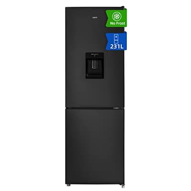CHiQ FBM228NE4DE frigorífico independiente con congelador, combinación de frigorífico y congelador 231 L, sin escarcha, flujo de aire múltiple, dispensador de agua, 170 cm de alto
