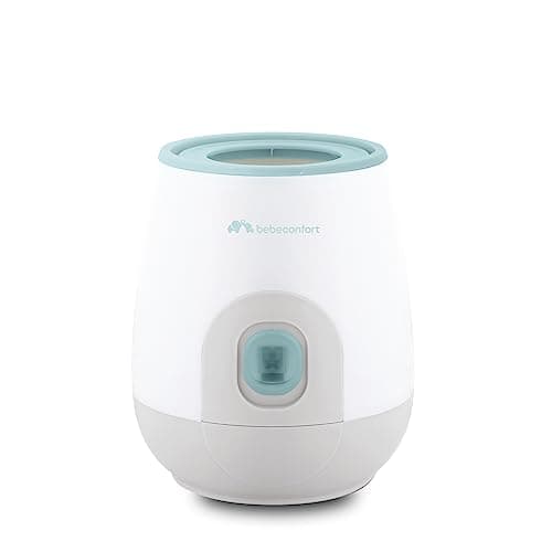 Bebeconfort Calientabiberones eléctrico, calienta biberones y papillas en 70 segundos, Blanco con verde