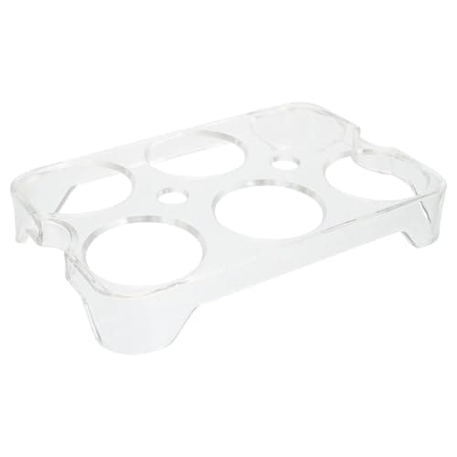 Operitacx Huevera, 2 recipientes para huevos para frigorífico, 6 rejillas, de plástico, para frigorífico, (6 rejillas)
