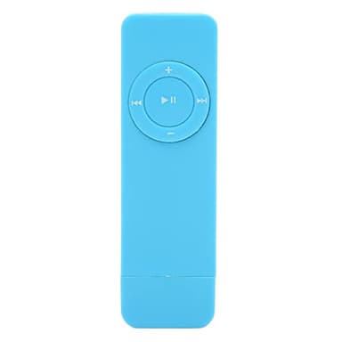 Goshyda Reproductor de MP3, Tarjeta de Memoria de 64G, Batería Máxima de 180 MAh, Sonido Decodificado sin Pérdidas, Mini Reproductor de Música de Bolsillo para Estudiantes Que Corren Viajes(Azul)