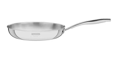 Tramontina - Sartén Grano, de Acero Inoxidable y Terminación Brillante, con Cuerpo Triple y Mango, 26 cm y 2,2 L