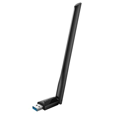 TP-Link Archer T3U Plus AC1300 - Adaptador Wi-Fi Dual Band 5GHz/2.4GHz, USB 3.0, Antena Wi-Fi Externa Ajustable, Señal Potente, Turbo 256QAM, Compatible Windows/MacOS, Color Negro