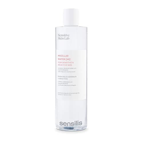 Sensilis - Agua Micelar para Pieles Sensibles con Ácido Hialurónico y Extracto de Regaliz, Limpia, Desmaquilla y Calma Rojeces - 400 ml