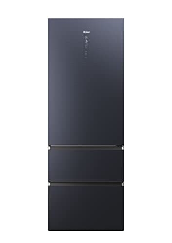 Haier 3D 70 Series 7 HTW7720ENMB - Frigorífico Combi, Cajones Direct Access, Conexión WIFI, Motor Inverter, Cajón Humidity Zone, Total No Frost, 483 L, Clase E, Negro, Ancho: 70 cm, Alto: 200 cm