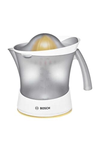 Bosch Hogar MCP3500N Exprimidor compacto, con regulador de grado de pulpa, 800 ml de capacidad, color blanco y naranja