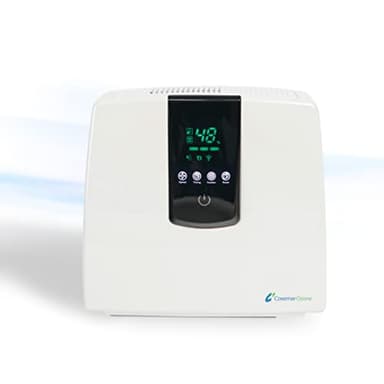 Ozono Hogar - Purificador de Aire Digital 5 en 1 - con CADR de 104,5 m3/h, Filtro HEPA y Filtro de Carbón Activo - Ideal para Alergias y para el Desinfectar el Hogar - con Función Ozono